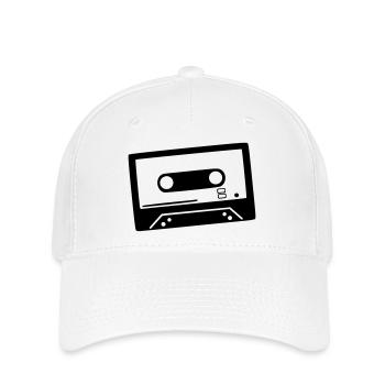 Tape - DJ - Cassette - Flexfit Cap - white - Front