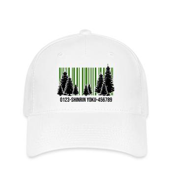 shinrin yoku Waldgänger Waldbaden Wald - Flexfit Cap - Weiß - Vorne
