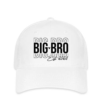 Big Bro Est 2024 Big Brother Geschenk - Flexfit Cap - Weiß - Vorne