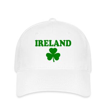 Irland kleeblatt Kleeblätter - Flexfit Cap - Weiß - Vorne