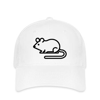 Charming Minimalist Mouse Icon for All Occasions - Flexfit Cap - white - Front