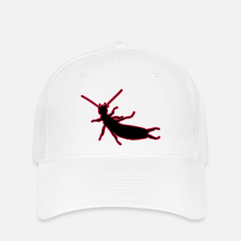 Les perce-oreilles (2 couleurs) vecteur - Casquette Flexfit - blanc