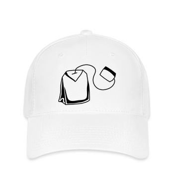 un sachet de thé - Casquette Flexfit - blanc - Devant