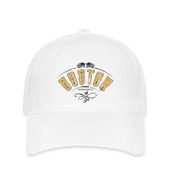 Boston grunge effect - Flexfit Cap - white - Front