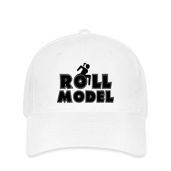 Female wheelchair user is a role model * - Flexfit Cap - white - Front