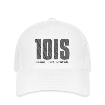 Tennis game set match black - Flexfit Cap - Weiß - Vorne