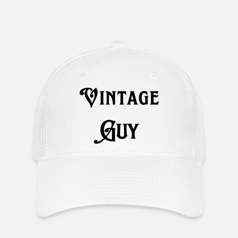 Vintage Guy - Flexfit Cap - white