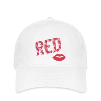 Red Lips - Flexfit Cap - Weiß - Vorne
