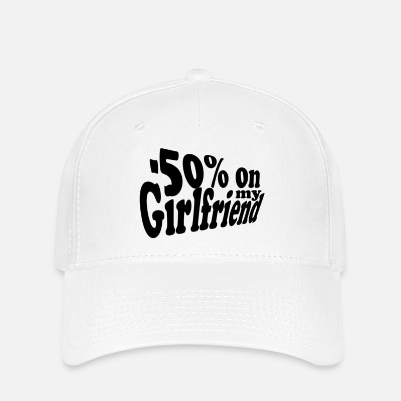 -50% on my Girlfriend - Flexfit Cap - white