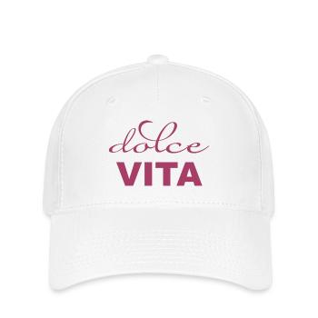 DOLCE VITA – VIVA ITALIA - Casquette Flexfit - blanc - Devant