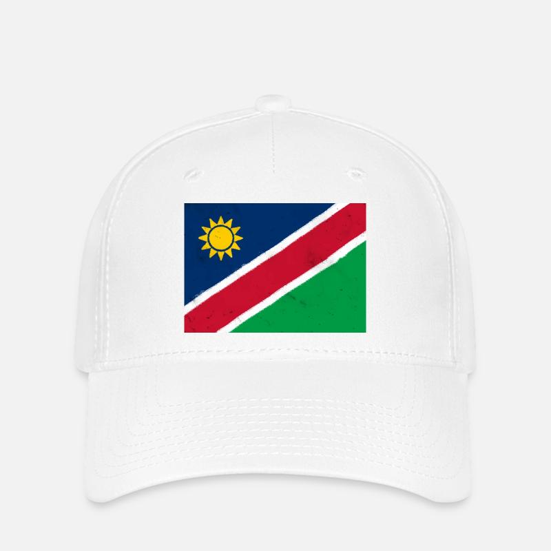 Flagge von Namibia - Flexfit Cap - Weiß