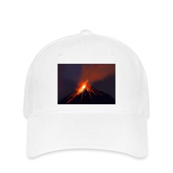 Éruption Volcanique Intense cheval de feu - Casquette Flexfit - blanc - Devant