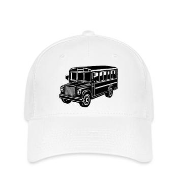 School bus - Flexfit Cap - white - Front