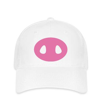 Museau de cochon - Casquette Flexfit - blanc - Devant