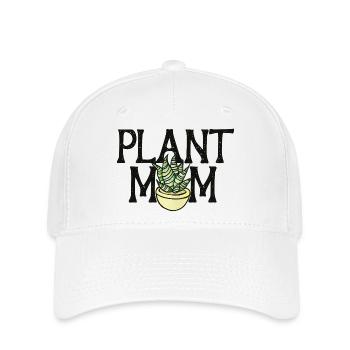 Pot à fleur de maman de plantes - Casquette Flexfit - blanc - Devant
