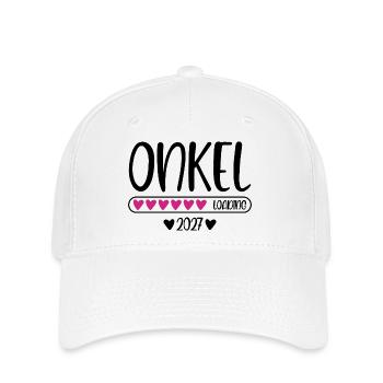 Uncle 2027 loading heart loading bar - Flexfit Cap - white - Front