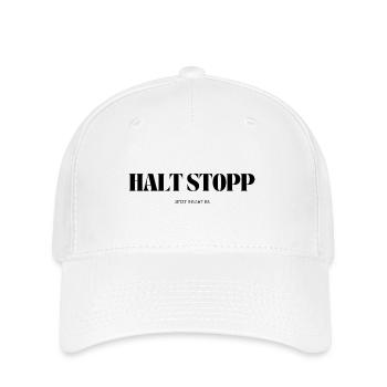 Halt Stopp jetzt reicht es - Flexfit Cap - Weiß - Vorne