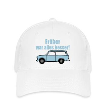  , DDR Kult , früher war alles besser (25) - Flexfit Cap - Weiß - Vorne