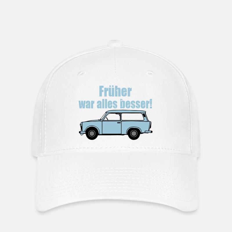  , DDR Kult , früher war alles besser (25) - Flexfit Cap - Weiß