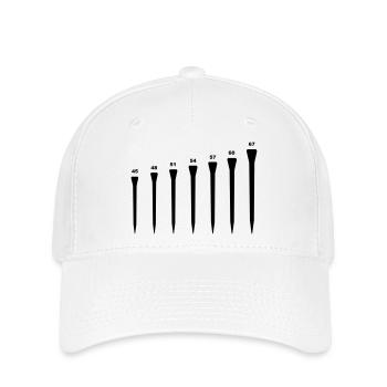 Nägel für Pferdehufen_c1_ - Flexfit Cap - Weiß - Vorne