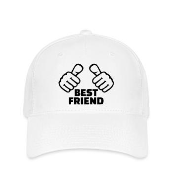 Best Friend - Casquette Flexfit - blanc - Devant