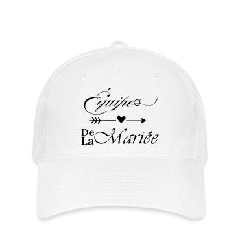 Équipe de la mariée - Casquette Flexfit - blanc - Devant