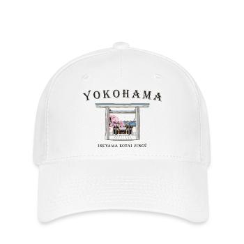 Yokohama, Japan, Iseyama Kotai Jingu Torii Shrine - Flexfit Cap - white - Front