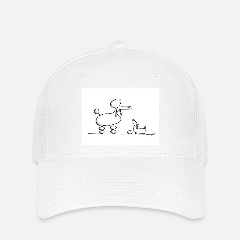Caniche royale - Casquette Flexfit - blanc