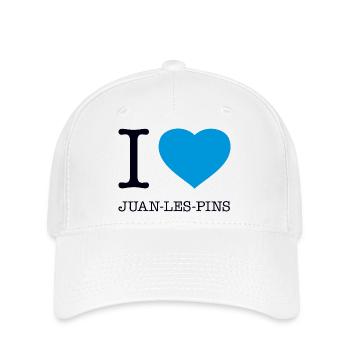 J’ADORE JUAN LES PINS - Casquette Flexfit - blanc - Devant