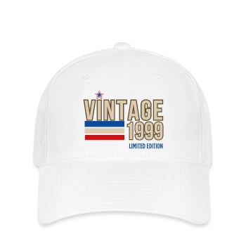 Jahrgang 1999 limitierte Auflage - Flexfit Cap - Weiß - Vorne