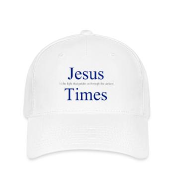 Jésus, la lumière qui nous guide dans les ténèbres - Casquette Flexfit - blanc - Devant