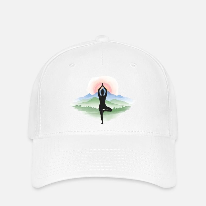 I Love Yoga - Flexfit Cap - Weiß