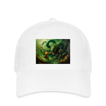 Heracles Battles the Hydra of Lerna - Flexfit Cap - white - Front
