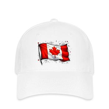 Canada Flag - Flexfit Cap - white - Front