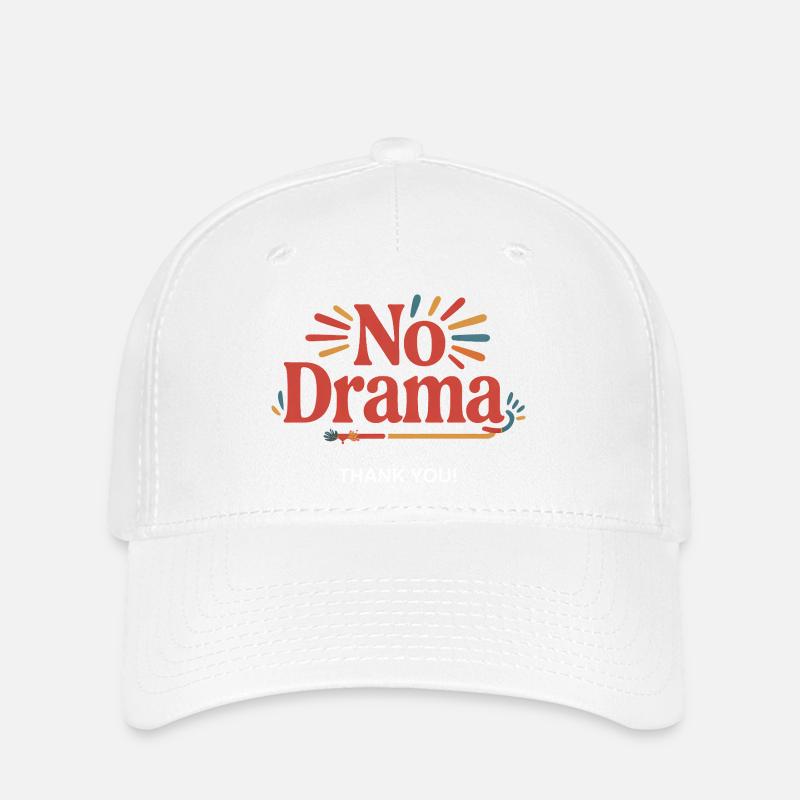 Pas de drame - Merci ! - Casquette Flexfit - blanc
