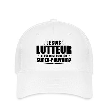 Ich bin Wrestler. Was ist deine Superkraft? - Flexfit Cap - Weiß - Vorne