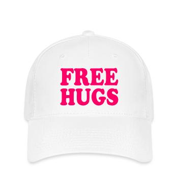Free hugs - Casquette Flexfit - blanc - Devant