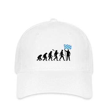 Bayern - Evolution - Flagge - Nation - Flexfit Cap - Weiß - Vorne