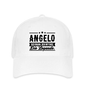Man Myth Legend Angelo - Flexfit Cap - white - Front