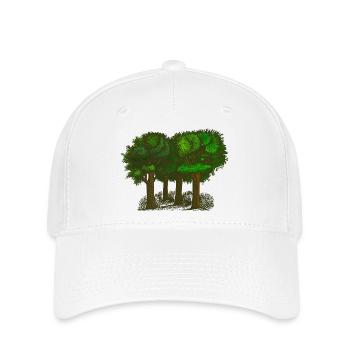 Wald - Flexfit Cap - Weiß - Vorne