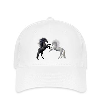 horses - Flexfit Cap - white - Front