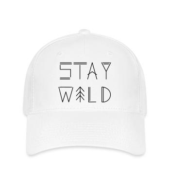 Stay Wild - Flexfit Cap - Weiß - Vorne
