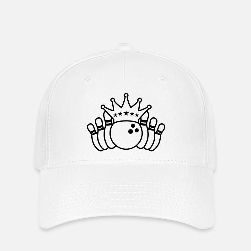 bowling_king - Flexfit Cap - white