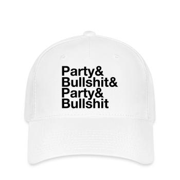 Party & Bullshit & Party & Bullshit - Flexfit Cap - Weiß - Vorne