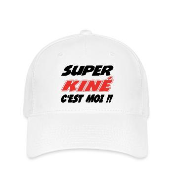 Super kiné c'est moi !! - Casquette Flexfit - blanc - Devant