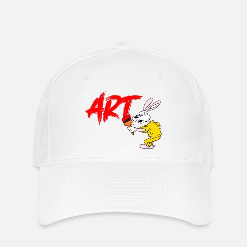 Serge le Lapin artiste - Casquette Flexfit - blanc