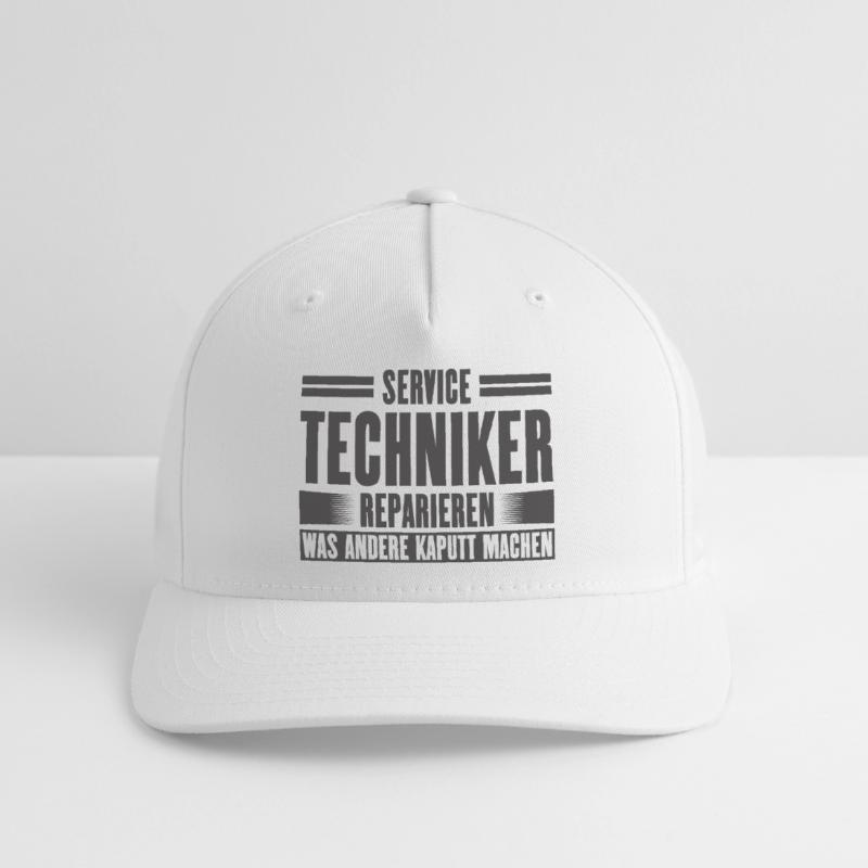 Service Technician Support Solution Slogan Service Flexfit Cap