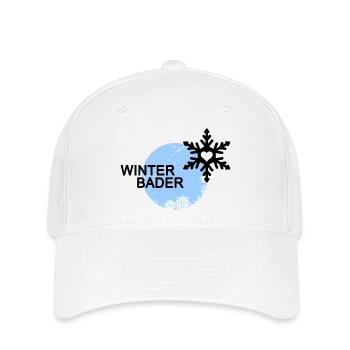 Winterbader Eisbader Winterschwimmen - Flexfit Cap - Weiß - Vorne