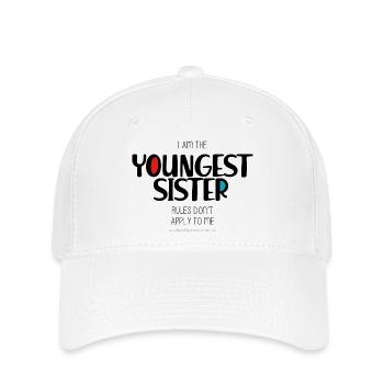 Jüngste Schwester - Flexfit Cap - Weiß - Vorne