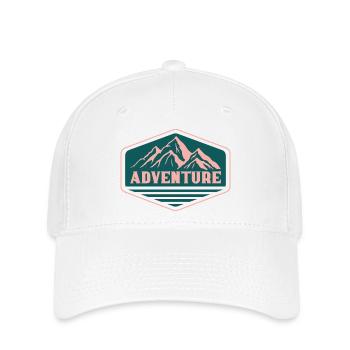 Aventure - Casquette Flexfit - blanc - Devant